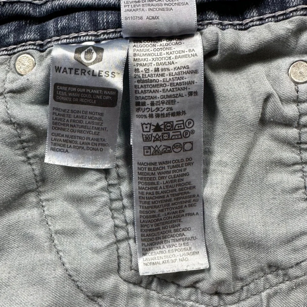 Levi's‎ 559 Relaxed Straight Jeans Tag W36 L32 Distressed Denim (fit 34W x 30L)